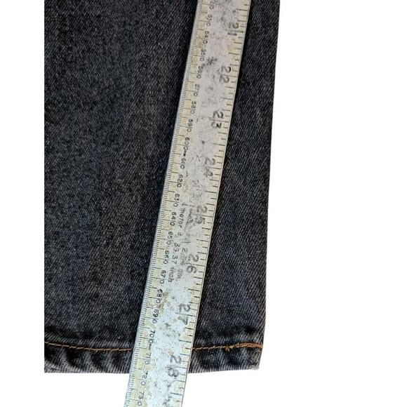 Levis 501 Jeans Mens 36x30 Pants Black Wash Workwear Faded Button Fly #499 - Picture 5 of 14